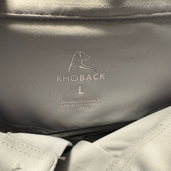 “The Ollie” Rhoback Gray Polo Shirt Versatile Lightweight Design - Picture 4 of 4